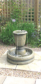 Water Feature a Devon landscaped Garden